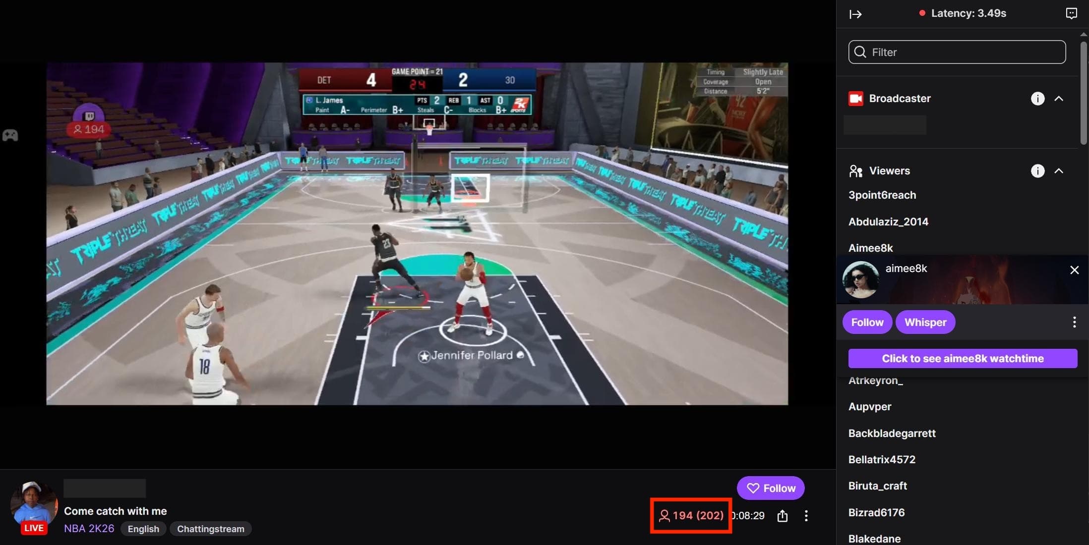 Viewerlist feature demo